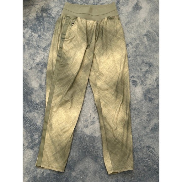 Athleta nolita slim tapered printed cropped pants size 2 seafoam green - Picture 4 of 13